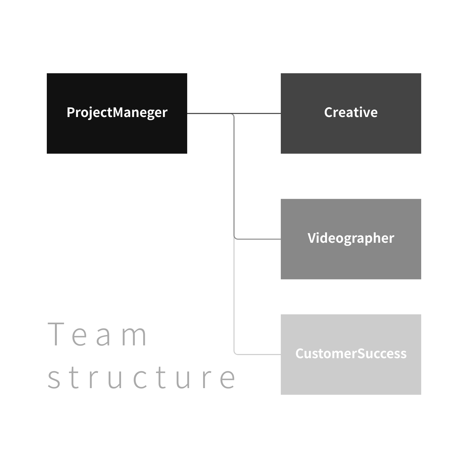 Team structure - 分業体制